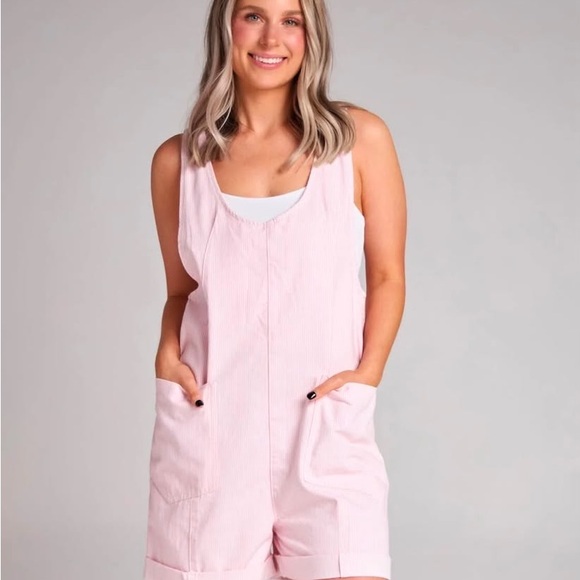 bates sisters boutique Denim - The Olivia Pink Women's Overalls